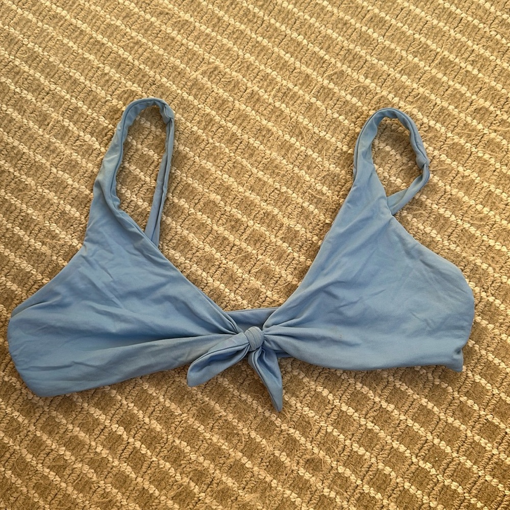 Blue Vitamin A bathing suit top